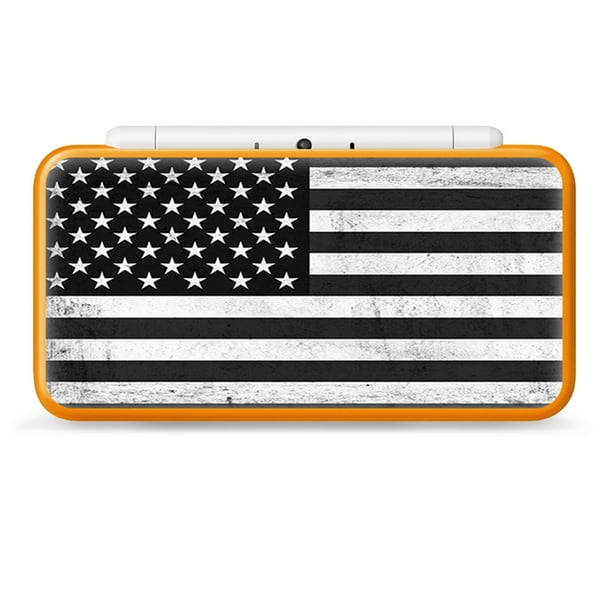 Nintendo 2ds Xl Skin Decal Vinyl Wrap Black White Grunge Flag Usa America Walmart Com Walmart Com