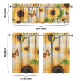 thumbnail image 6 of Retro Wildflower Curtains 36 Inch - 3 Panel Rustic Farmhouse Kitchen Set with Vintage Botanical Print, Boho Chic Design, 6 of 6