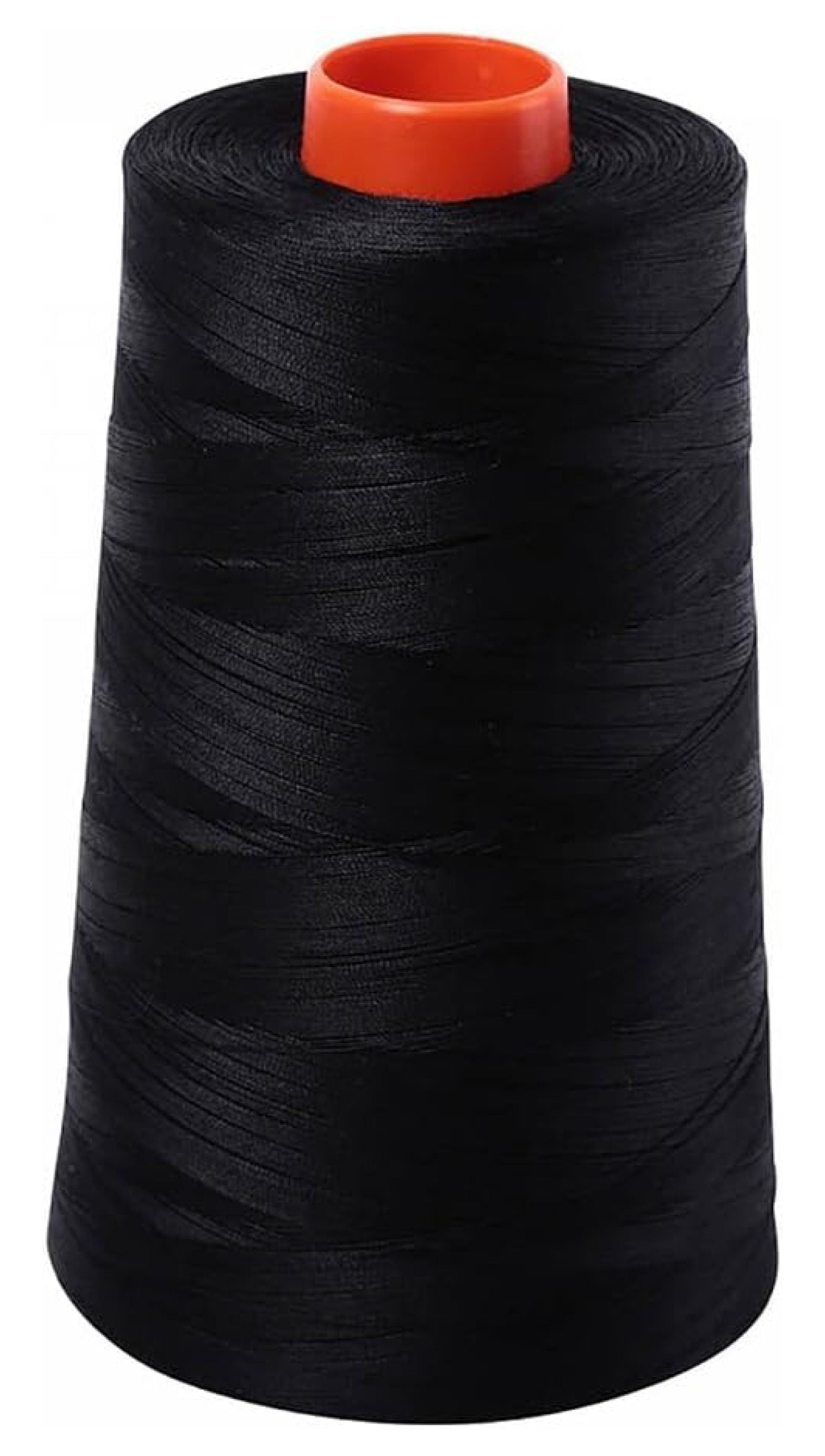Mako 50 Wt 100% Cotton Thread - 6452 Yard Cone, Black - Long Staple Quilting Thread for Machine & Hand Sewing, Applique, Embroidery, Piecing & Crafting