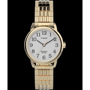 Timex Women's Easy Reader 25mm Perfect Fit Watch  Gold-Tone Case White Dial with Two-Tone Expansion Band