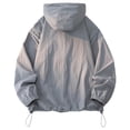 thumbnail image 3 of Raincoat for Men Waterproof with Hood Mens Rain Jacket Windbreaker Jackets Rain Coat Big and Tall Size M-5XL Dark Gray, 3 of 4