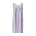 thumbnail image 3 of Aria Women's Sleeveless 100% Cotton 40" Nightgown, Sizes XS-5X, 3 of 8