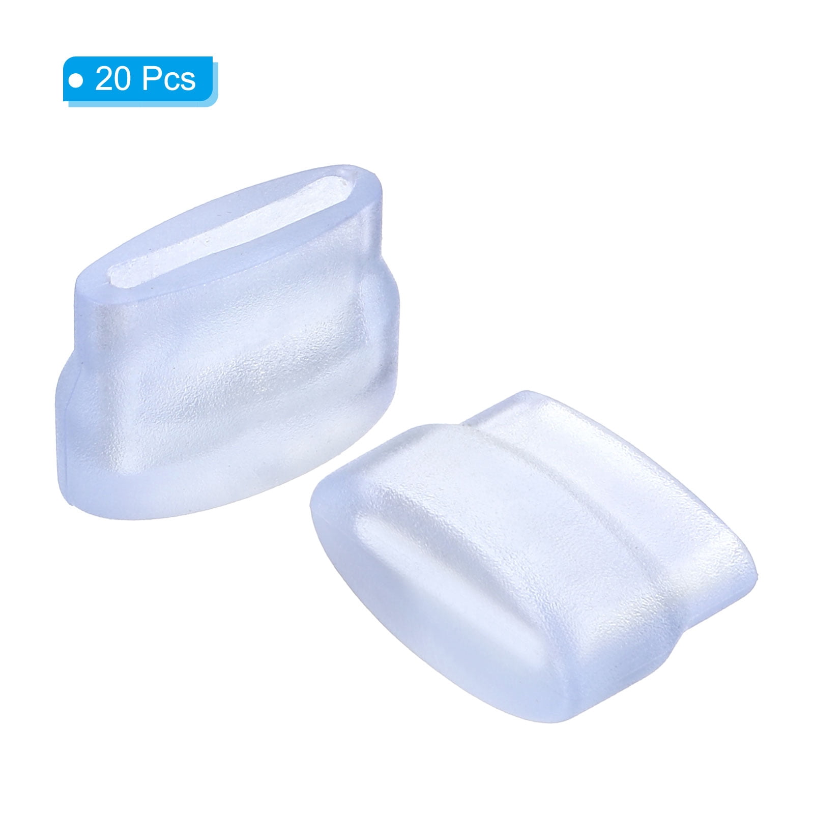 Unique Bargains Kitchen Sink Rack Feet 20 Pack Plastic Sink Protective Replacement Feet