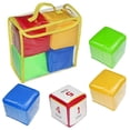 thumbnail image 1 of Juguetes De Aprendizaje De Dados Suaves Para Niños, Juguetes De Cubo Para Bebés, Dados De Lanzamiento Con Bolsillos Transparentes, Juguetes De Aprendizaje Temprano Monstrate HA035235-00, 1 of 6