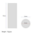 thumbnail image 2 of WHAMVOX Steel Guitar Slides 1Pack Cylindrical Finger Slide Accessory Bright Sound 7x2.5x2.5in, 2 of 8
