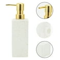 thumbnail image 5 of Unique Bargains 1 Pc Simple Square Soap Pump Dispenser for Laundry Rooms 350ml White Gold Tone, 5 of 6
