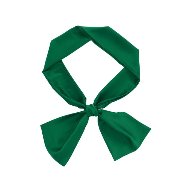 INSPIRAR CHIC Bufandas para Mujeres Pañuelo de Color Sólido Bufandas de Seda Largas Envueltas para el Cuello Verde Oscuro