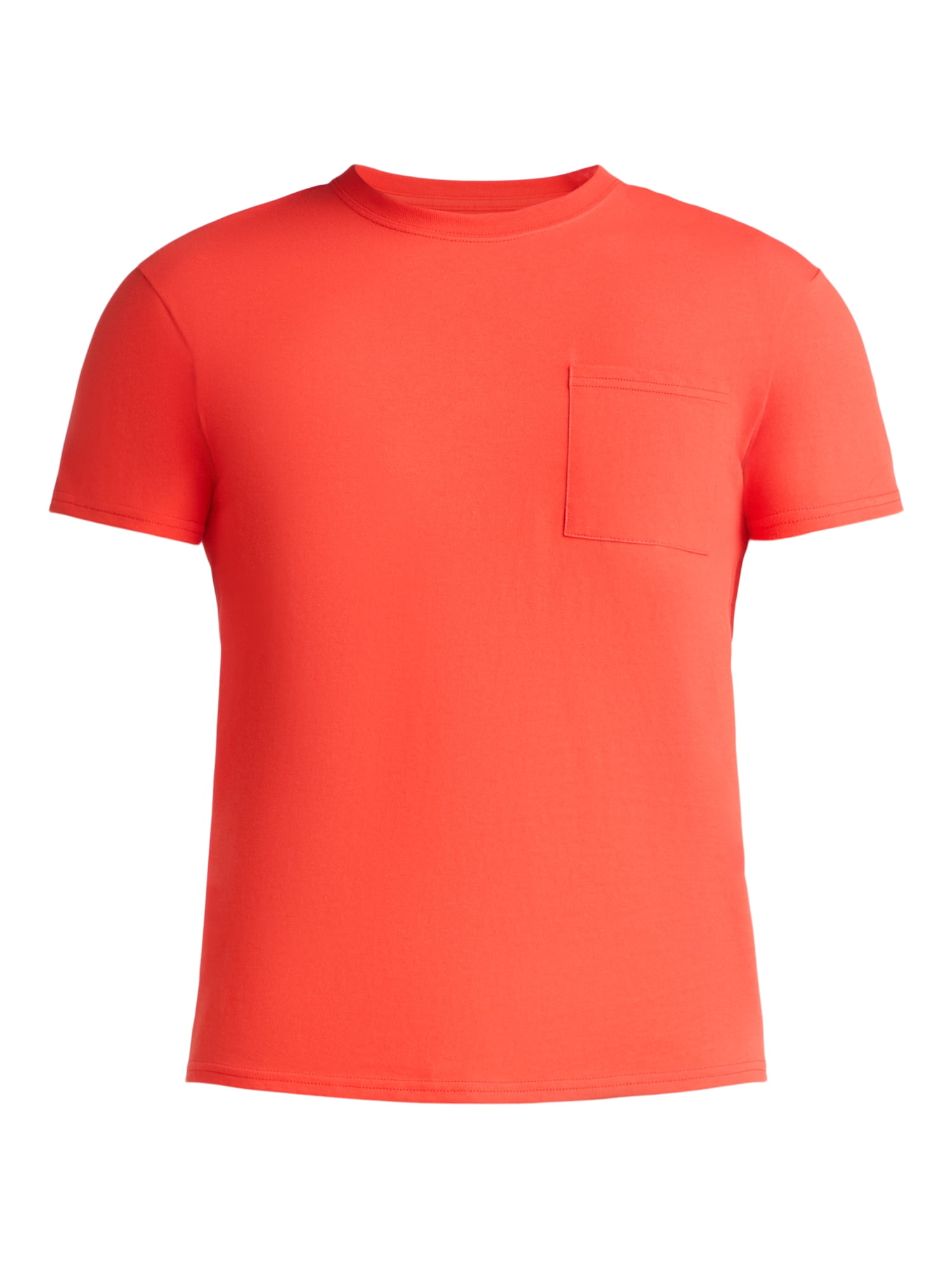 Athletic Works Men's and Big Men's Cotton Pocket Tee, Sizes XS-5XL and Tall Sizes