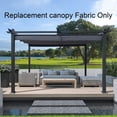 thumbnail image 3 of Replacement Canopy Top Cover Fabric for 13 x 10 Ft Outdoor Patio Retractable Pergola Sun-shelter Canopy 72288, 3 of 8