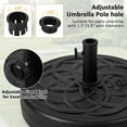thumbnail image 4 of YYAo Heavy Duty Holder Stand, Market Umbrella Base,22 Inch Fillable Heavy-Duty Round Patio Umbrella Base Stand, 4 of 9