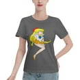 thumbnail image 1 of T-Shirt Basique à Manches Courtes pour Femmes Sailor Moon Aino Minako, 1 of 6