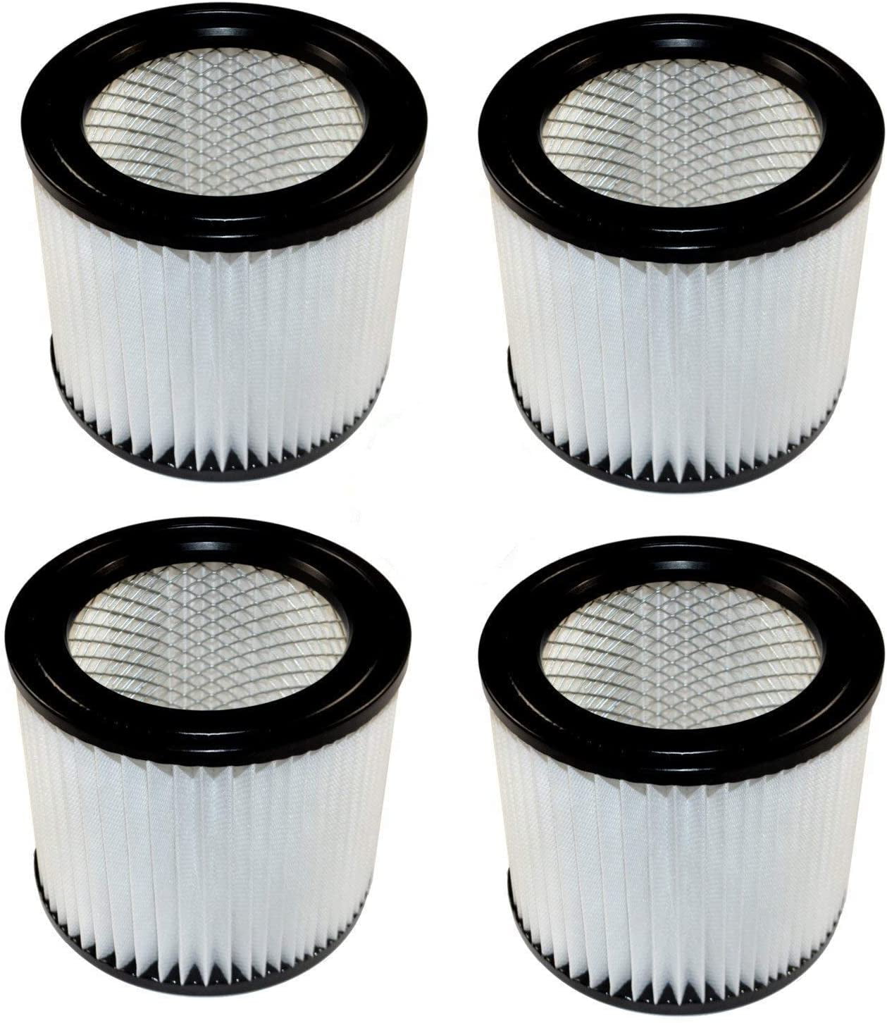 Wall Mount Vacuums 4-Pack Cartridge Filter for Shop-Vac H87 All Around HangUp 