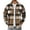 Khaki, variant on COOFANDY Men's Flannel Overshirt Long Sleeeve Shirts Fashion Button Down Jacket