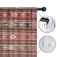 thumbnail image 4 of Blackout Kids Curtains,Boho Red Multicolored Ethnic Pattern Childrens Insulated Curtains Set Of 2,Bedroom Essentials,Toddler Room Decor 52x84in(132x213cm), 4 of 5