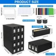 thumbnail image 3 of 12000+ Trading Card Storage Box for Commander Display, Card Deck Box Cardboard with 48 Card Dividers, Labels & Tapes, Trading Card Collection Box Fit for YuGiOh, TCG, PTCG, MTG and Sport Cards, 3 of 7