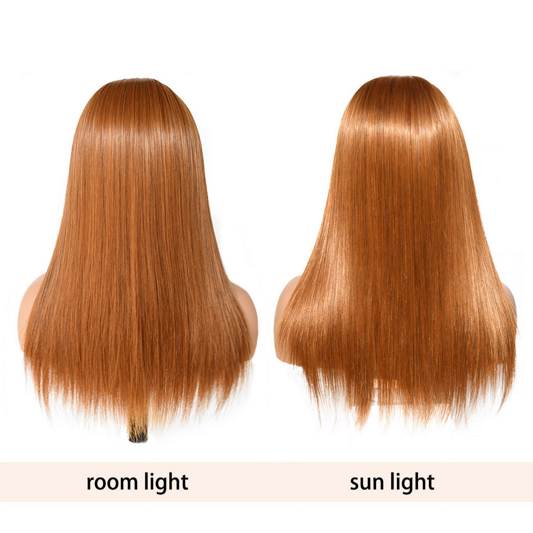 22inch Copper Red Straight viviabella Long Headband Wigs for Black Women Natural Looking Synthetic Wig with Headband Heat Resistant