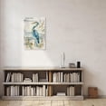 thumbnail image 5 of ZHONGYUTONG Blue Heron Canvas Wall Art Sea Bird Pictures Wall Decor Egret Beach Animal Painting for Bathroom Living Room Decor Framed (12.00" x 18.00"), 5 of 5