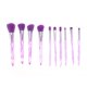 thumbnail image 1 of Conjunto de 10 Pcs de Brochas de Maquillaje Livianas para Viajes de Negocios de Lana de Fibra Artificial Plástico Morado, 1 of 5