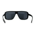 thumbnail image 4 of Mens Oversize European Design Racer Plastic Fashion Sunglasses All Black, 4 of 4
