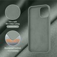 thumbnail image 5 of Designed for iPhone 12 Case, Designed for iPhone 12 Pro Case, Silicone Shockproof Phone Case with [Soft Anti-Scratch Microfiber Lining] 6.1 inch,Calke Green, 5 of 13
