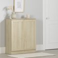 thumbnail image 1 of South Shore Arum 2-Door Sideboard with Shelves, in Bleached Oak, 1 of 14