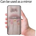 thumbnail image 3 of Compatible For Samsung Galaxy S7 Mobile Phone Case S7edge Case Clear View Standing Cover Mirror Transparent Pc Case Pu Leather Flip Business Series Stand Function 360 Degree Mirror S7 Edge Case, 3 of 4