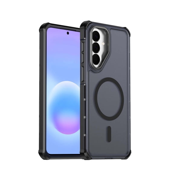 Dteck Magnetic Case for Samsung Galaxy A57 5G,Shockproof Matte PC TPU Case Compatible with Mag Safe Translucent Back Cover,Black
