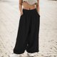 thumbnail image 1 of WILLBEST Pantalones Casuales para Mujer, Holgados, Utilitarios, de Cintura Alta, con Pierna Ancha y Bolsillos para Mayor Comodidad y Estilo En Verano. Extra Grande, 1 of 8