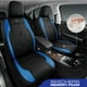 thumbnail image 2 of Fundas de Asiento para Coche Skechers de Lujo en Cuero Sintético Impermeable Azul, 2 of 8