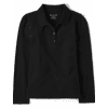 Girls Uniform Pique Polo - black