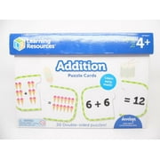Learning Resources Addition Puzzle Cards - 20 Double-Sided Puzzles! Ages 4+