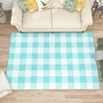 thumbnail image 2 of 3x5 Rug, Buffalo Check Door Mat Washable Non Slip Soft for Entryway, Buffalo Plaid Checkerboard Rug, Blue and White Checkered Carpet, Buffalo Check Home Decor & Gifts, 2 of 7