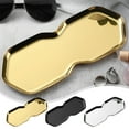 thumbnail image 1 of Ins Style Octagonal Storage Tray Stainless Steel Jewelry Tray Cosmetic Tray for Rings Earrings and Makeup Organization with Non-Slip Base for Vanity Dresser and Bathroom Countertop Sopatenor, 1 of 7