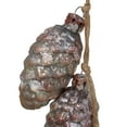 thumbnail image 3 of Northlight Pine Cone Glass Christmas Ornament - 7" - Rust and Silver, 3 of 3