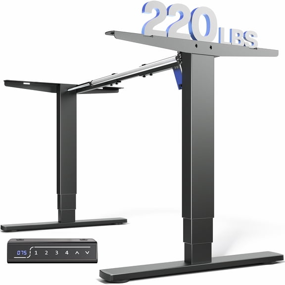 VIVO Electric Stand Up Desk Frame Single Motor Standing Height Adjustable