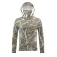 thumbnail image 5 of Dagegui Mens Camouflage UPF Shirt Lightweight Sun Protection Fishing Hoodies with Face Mask Breathable Quick Dry T-Shirt for Outdoor Work 004 Camouflage XXL, 5 of 9