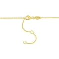 thumbnail image 4 of Miabella 3mm Created Ruby Bead Necklace in Yellow Plated Silver, 4 of 4