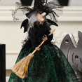 thumbnail image 3 of Decoración De Halloween Muñeca Bruja Falda De Gasa Besom Adornos De Escritorio Accesorios De Fiesta, 3 of 5
