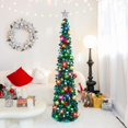 thumbnail image 3 of Fall Tree Home Decor Pop Up Tree with Lights & Timer & Modes Collapsible Tinsel Pencil Tree for Autumn Harvest Porch Thanksgiving Party Decorations Maple Leaves, 3 of 6
