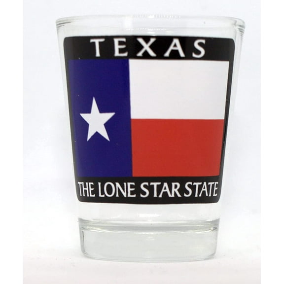 Texas The Lone Star State Flag Shot Glass
