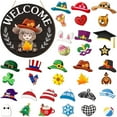 thumbnail image 1 of Señal Bienvenida Intercambiable Halloween Con Sombreros Magnéticos (F), 1 of 9