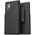 thumbnail image 2 of Encased Galaxy Note 10 Plus Belt Clip Case (2019 DuraClip) Ultra Slim Cover with Holster for Samsung Note 10+ Phone - Black, 2 of 9