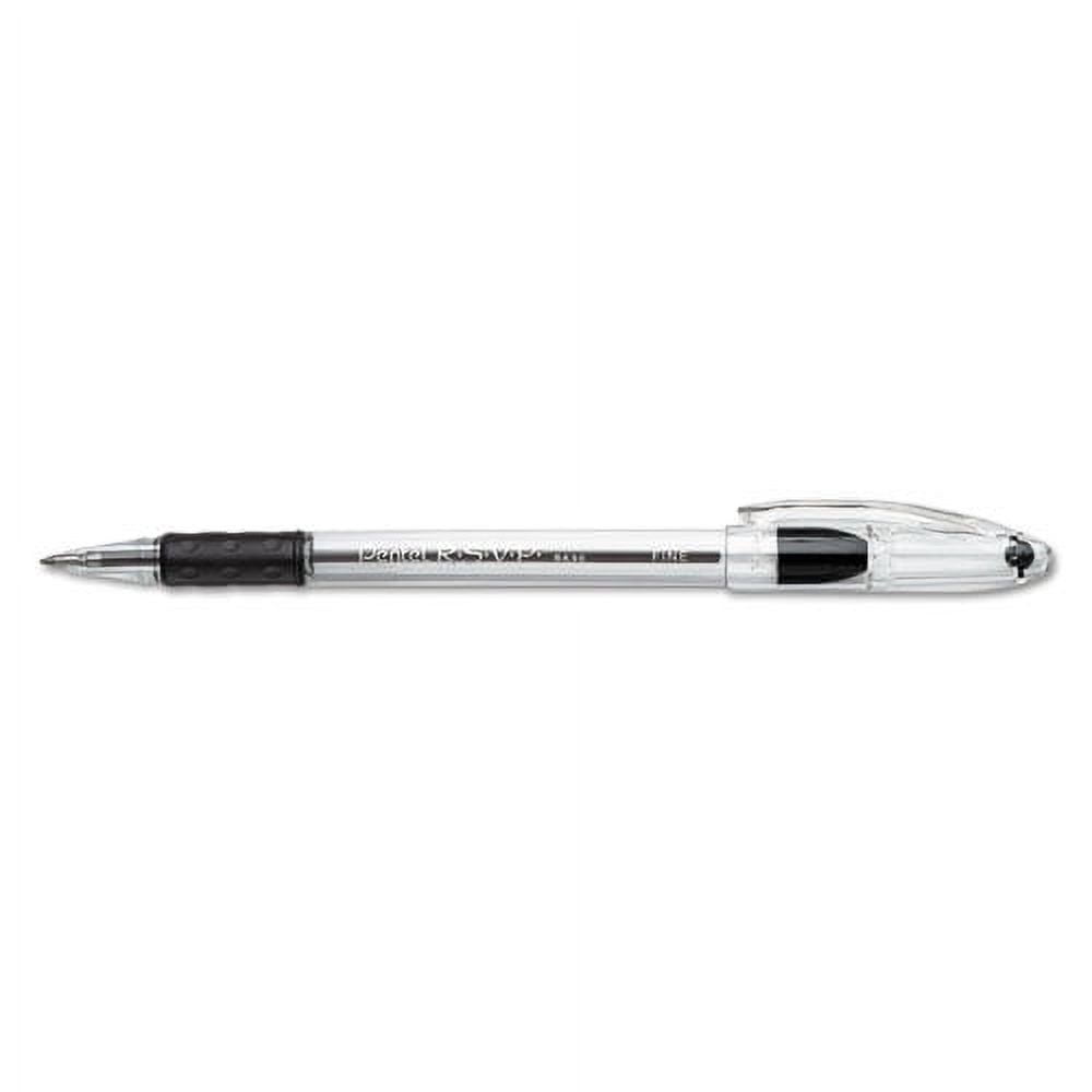 "R.s.v.p. Ballpoint Pen, Stick, Fine 0.7 Mm, Black Ink, Clear/black Barrel, Dozen | Bundle of 10 Dozen"