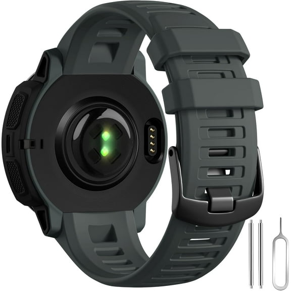 Tianle Compatible with Garmin Instinct Watch Bands, 22mm Soft Silicone Strap Sport Wristband Replacement for Garmin Instinct Band/Instinct 2 band/Instinct Esports/Solar/Tide/Tactical GPS Smartwatch