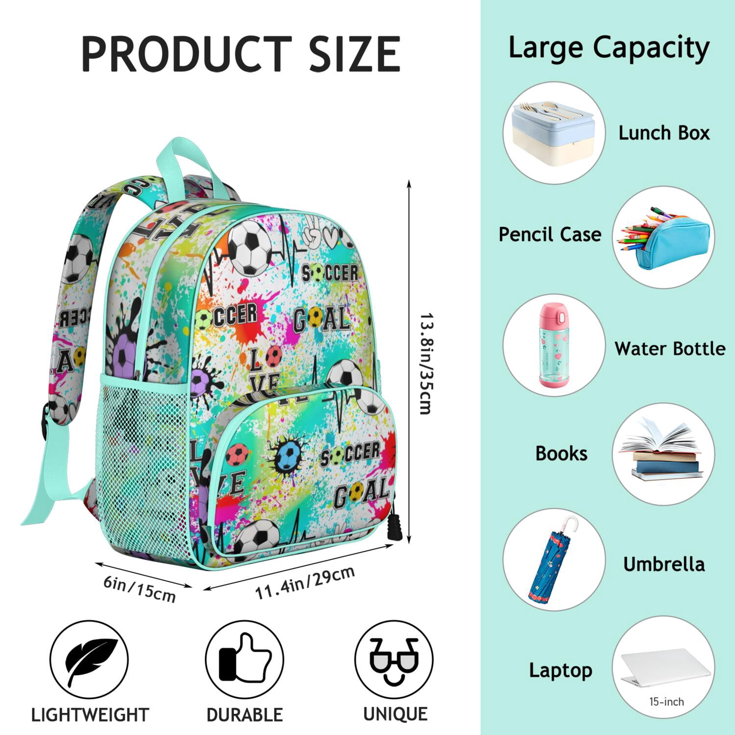 Ergonomic Backpack for Boys - Waterproof, Adjustable with Sports Design for Baseball, Soccer, and Tennis