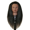 thumbnail image 2 of Afro Coarse 100% Real Hair Mannequin Head Hairdresser Training Head Manikin Cosmetology Doll Head Hazel, 2 of 3