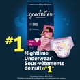 thumbnail image 2 of Goodnites Bedwetting Underwear for Girls, L (68-95 lbs), 75 Count, 2 of 10