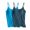 Blue, variant on Aloohaidyvio 2 Pcs Women's Built in Bra Camisole Tops Basic Undershirts Camisoles Adjustable Spaghetti Strap Tank Top