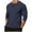 Navy, variant on Feancey Men's Long Sleeve Henley Shirts Lightweight Button Collarless T-Shirt Lightweight Quick Dry Gym Workout Shirt Solid Color Basic Tees White M