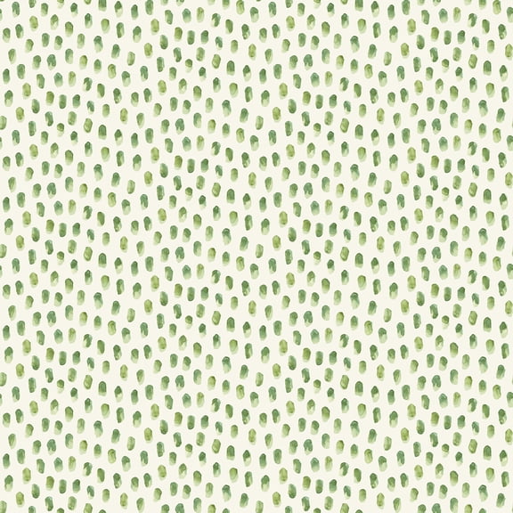 Chesapeake Sand Drips Green Painted Dots Wallpaper